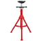 1500LB Capacity Pipe Jack Stand with 4-Ball Transfer V-Head, Adjustable 28-52IN Welding Stand with Folding Legs