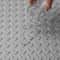 39x65ft Silver PVC Vinyl Garage Flooring Roll AntiSlip Diamond Texture Mat For Cars Gyms Boats Tra 1