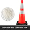 36-Inch Heavy-Duty Traffic Cones (6-Pack), High-Visibility PVC Safety Cones with Black Weighted Base for Construction