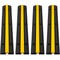 4Pack HeavyDuty Rubber Cable Protector Ramps 1Channel 22046Lbs Capacity Wire Cover For Driveways Ev