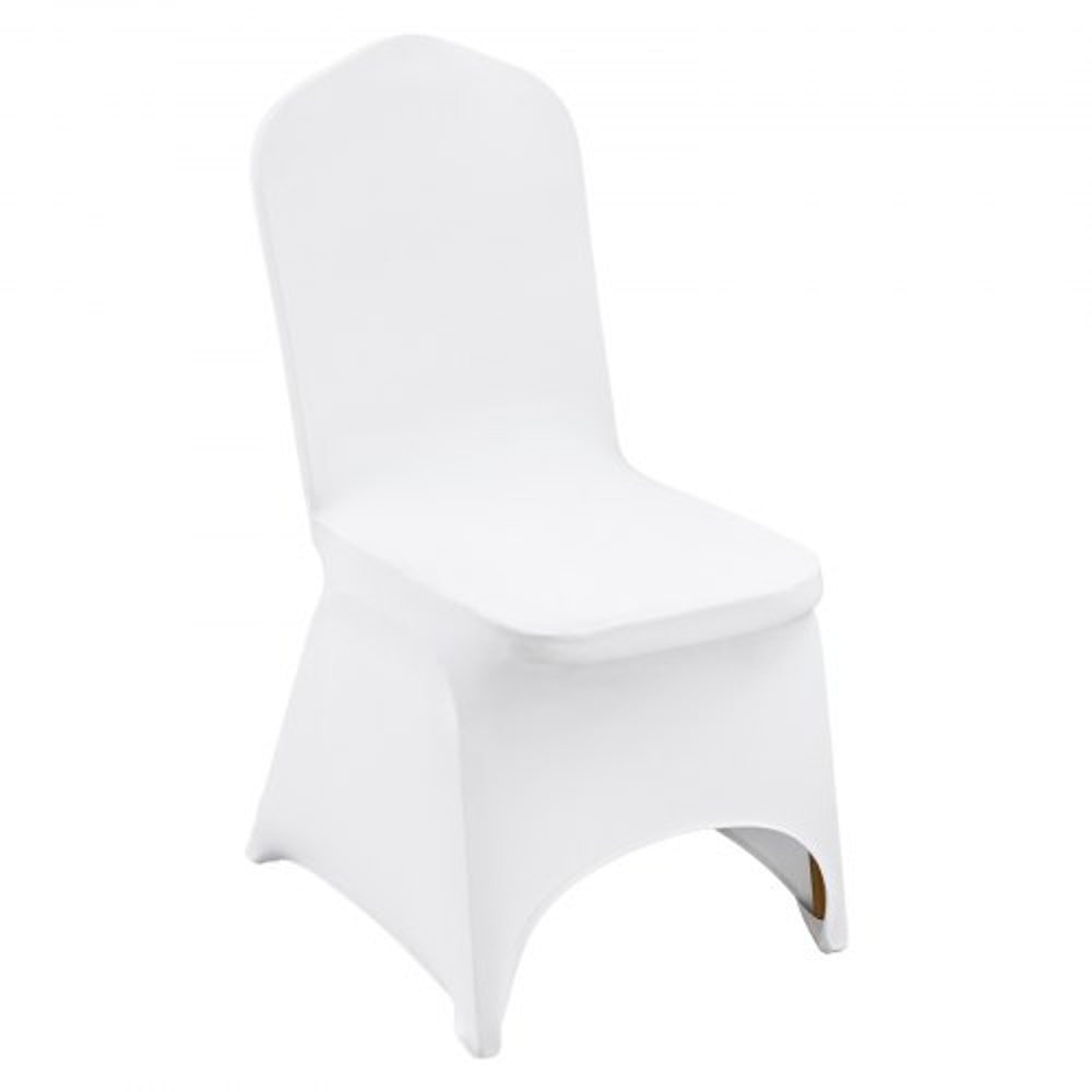 50Piece Wedding Chair Covers Stretchable Spandex Slipcovers With Arched Front Design For Banquets E 1
