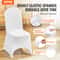 50Piece Wedding Chair Covers Stretchable Spandex Slipcovers With Arched Front Design For Banquets E 2