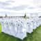 50Piece Wedding Chair Covers Stretchable Spandex Slipcovers With Arched Front Design For Banquets E 0