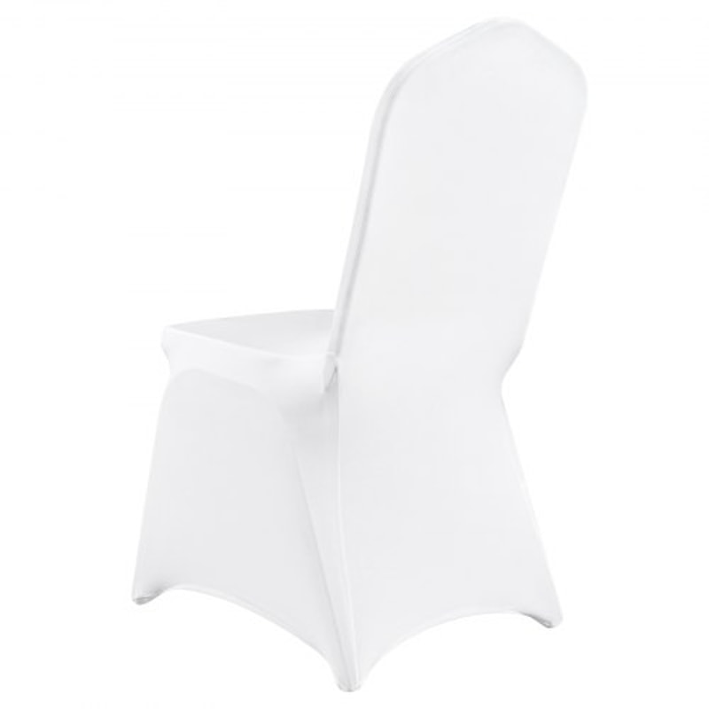 50Piece Wedding Chair Covers Stretchable Spandex Slipcovers With Arched Front Design For Banquets E 9
