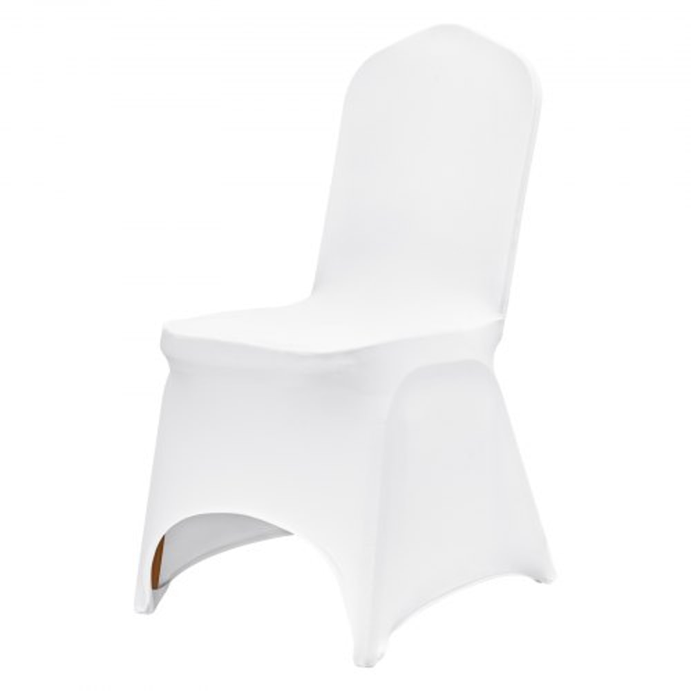 50Piece Wedding Chair Covers Stretchable Spandex Slipcovers With Arched Front Design For Banquets E 8