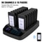 F101 Restaurant Pager System, 16 Pagers with 98-Channel Wireless Calling Base for Restaurants, Hospitals & Hotels