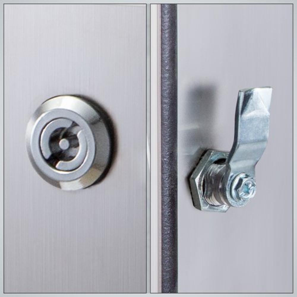 304 Stainless Steel Electrical Box 16x12x8 Heavy Duty NEMA 4X IP66 Enclosure With Reinforced Lock 3