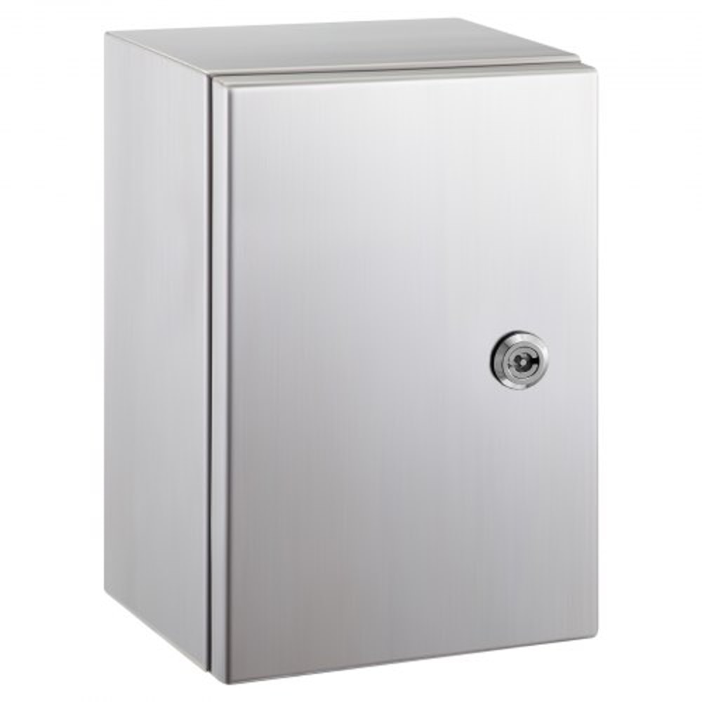 304 Stainless Steel Electrical Box 16x12x8 Heavy Duty NEMA 4X IP66 Enclosure With Reinforced Lock 10