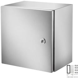 heavy-duty 304 stainless steel electrical box, 12x12x8" nema 4x rated, ip66 waterproof & dustproof enclosure