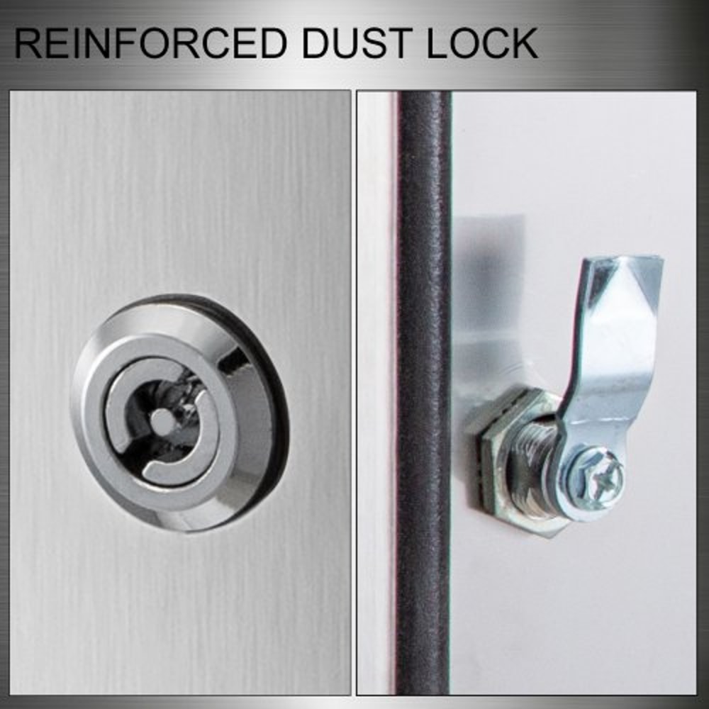 Heavy-Duty 304 Stainless Steel Electrical Box, 12x12x8" NEMA 4X Rated, IP66 Waterproof & Dustproof Enclosure