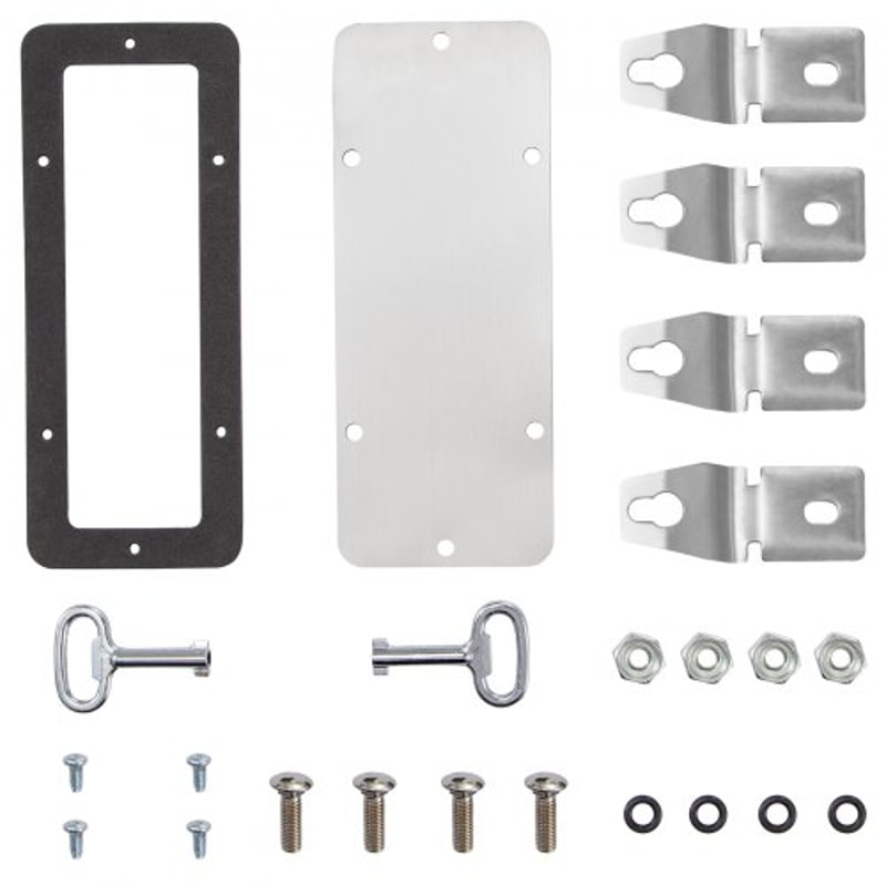 Heavy-Duty 304 Stainless Steel Electrical Box, 12x12x8" NEMA 4X Rated, IP66 Waterproof & Dustproof Enclosure