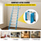 Alloy Attic Access Ladder Blue Pulldown Attic Stairs WallMounted Folding Stairs For Attic 98 Ft Hei 2