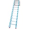 Alloy Attic Access Ladder Blue Pulldown Attic Stairs WallMounted Folding Stairs For Attic 98 Ft Hei 7