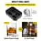 Skull Ice Cube Tray, Grid Flexible Black Silicone Ice Mold with Lid & Funnel for Whiskey, Cocktails, Chocolate