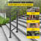 Wrought Iron Handrail for Outdoor Stair Railing with Adjustable Front Porch Railings for Concrete Steps or Wood Stairs