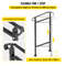Wrought Iron Handrail for Outdoor Stair Railing with Adjustable Front Porch Railings for Concrete Steps or Wood Stairs