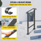 Wrought Iron Handrail for Outdoor Stair Railing with Adjustable Front Porch Railings for Concrete Steps or Wood Stairs