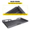 Heavy-Duty Skid Steer Attachment Plate, Thick Steel Quick Attach Mounting Plate for Tractors & Loaders with Welding Rods