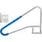 Pool Handrail, Stainless Steel Rustproof Pool Rail with Blue Grip Cover, 250LBS Capacity, Humanized Pool Railing
