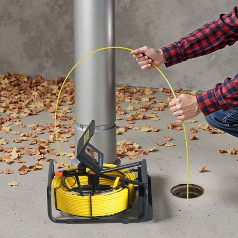 Pipe Drain Inspection Camera with DVR, Waterproof IP68 Sewer Camera, LED Borescope for Plumbing, Ducts, Walls