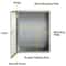 NEMA Steel Enclosure, Heavy-Duty IP Waterproof Electrical Box with Mounting Plate for Outdoor/Indoor Installations