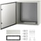 Steel Electrical Box, IP Waterproof & Dustproof Enclosure with Mounting Plate, Indoor/Outdoor NEMA Steel Enclosure