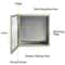 Steel Electrical Box, IP Waterproof & Dustproof Enclosure with Mounting Plate, Indoor/Outdoor NEMA Steel Enclosure
