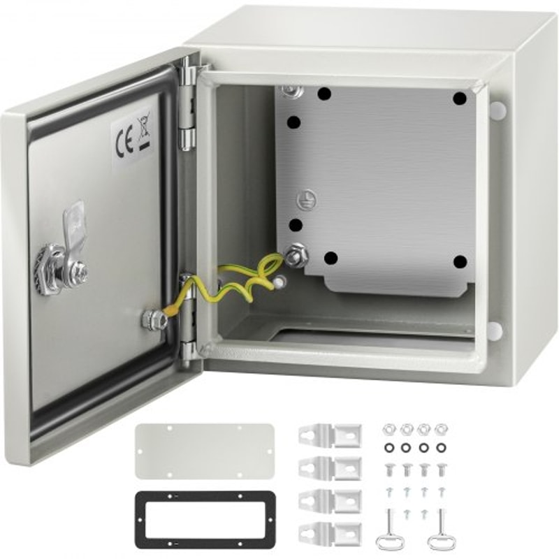 Heavy-Duty Steel Enclosure, IP66 Waterproof Electrical Junction Box for Outdoor & Indoor Wiring