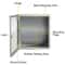 Heavy-Duty Steel Enclosure, IP66 Waterproof Electrical Junction Box for Outdoor & Indoor Wiring