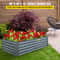 Galvanized Raised Garden Bed, Metal Planter Box for Vegetables, Flowers, Fruits & Herbs, Steel Outdoor Garden Bed Kit