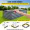 Galvanized Raised Garden Bed, Metal Planter Box for Vegetables, Flowers, Fruits & Herbs, Steel Outdoor Garden Bed Kit