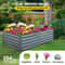 Galvanized Raised Garden Bed, Metal Planter Box for Vegetables, Flowers, Fruits & Herbs, Steel Outdoor Garden Bed Kit