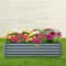 Galvanized Raised Garden Bed, Metal Planter Box for Vegetables, Flowers, Fruits & Herbs, Steel Outdoor Garden Bed Kit