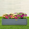 Galvanized Raised Garden Bed, Metal Planter Box for Vegetables, Flowers, Fruits & Herbs, Steel Outdoor Garden Bed Kit