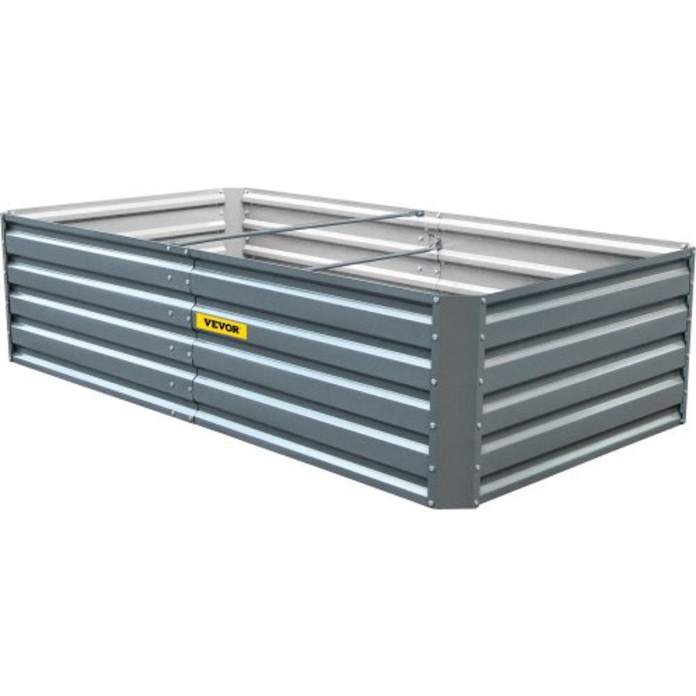 Galvanized Raised Garden Bed, Metal Planter Box for Vegetables, Flowers, Fruits & Herbs, Steel Outdoor Garden Bed Kit
