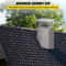 Stainless Steel Chimney Cap, Flue Cover with Bolts & Screws, Adjustable Spark Arrestor for Masonry & Clay Tile Fireplace