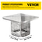 Flue Caps, Stainless Steel Chimney Cover with Bolts & Screws, Adjustable Mesh Spark Arrestor for Outdoor Fireplace