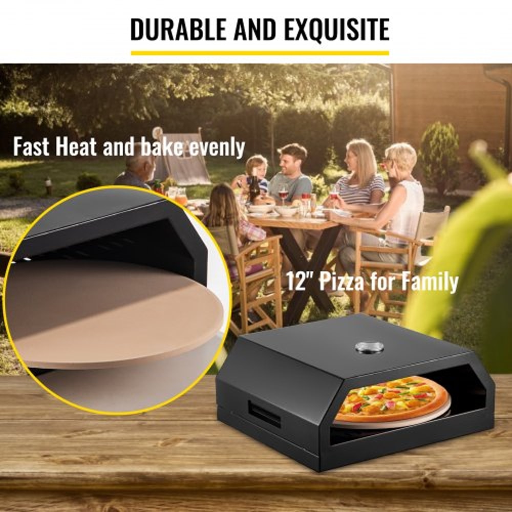 Pizza Oven Set with Professional Tools, 16.5" Outdoor Pizza Oven Kit Includes 12" Cordierite Pizza Stone, Pizza Shovel