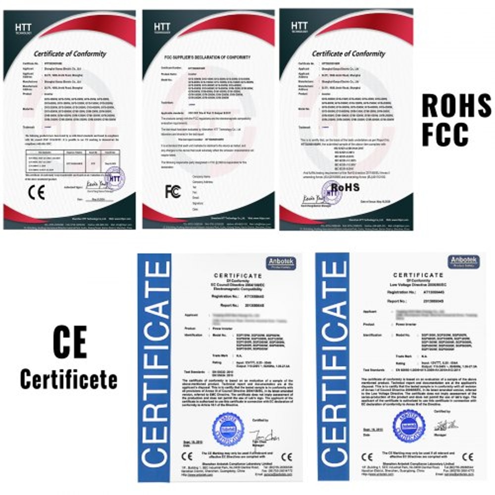 5000W Modified Sine Wave Inverter DC 12V To AC 120V Power Converter With LCD Remote Controller LED 8