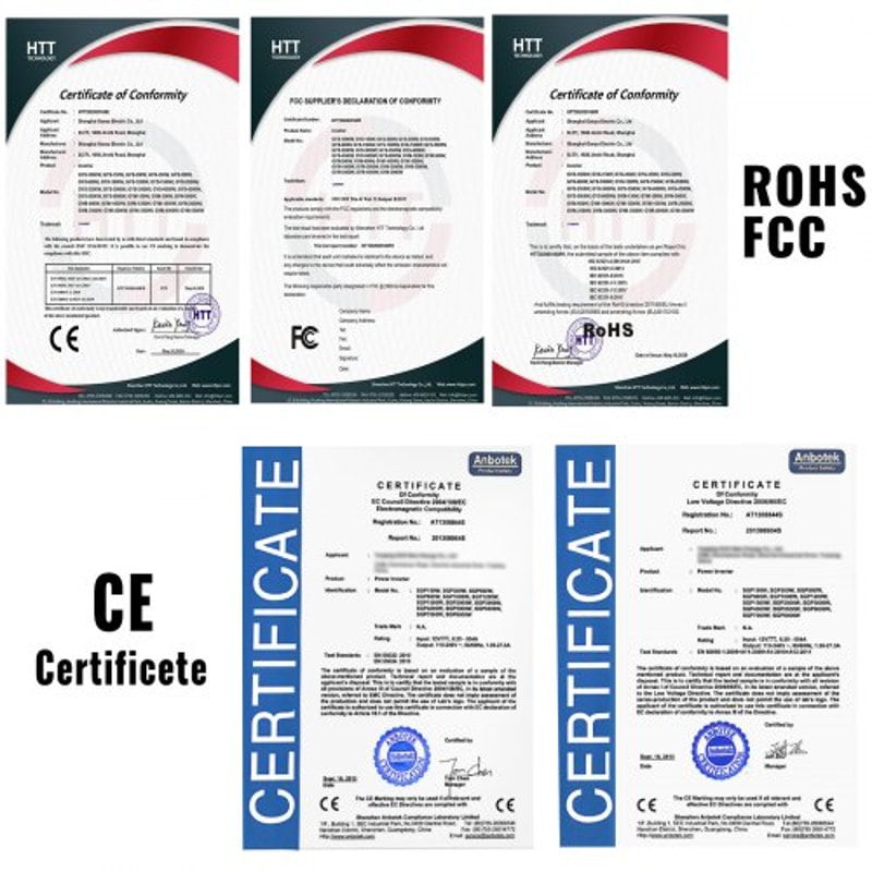 5000W Modified Sine Wave Inverter DC 12V To AC 120V Power Converter With LCD Remote Controller LED 8
