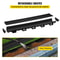 5Pack Plastic Trench Drain System 57x31Inch HDPE Channel Drain With Grates End Caps HeavyDuty Wat 4