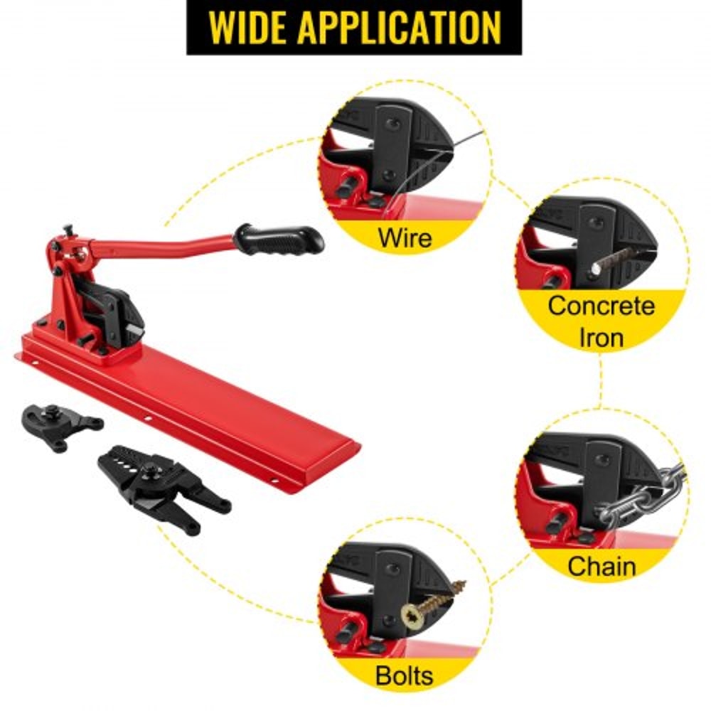 3-in-1 Bench Swaging Tool, Wire Rope Crimper, Cable Cutter & Bolt Cutter Head for 1/16"-3/16" Aluminum/Copper Sleeves