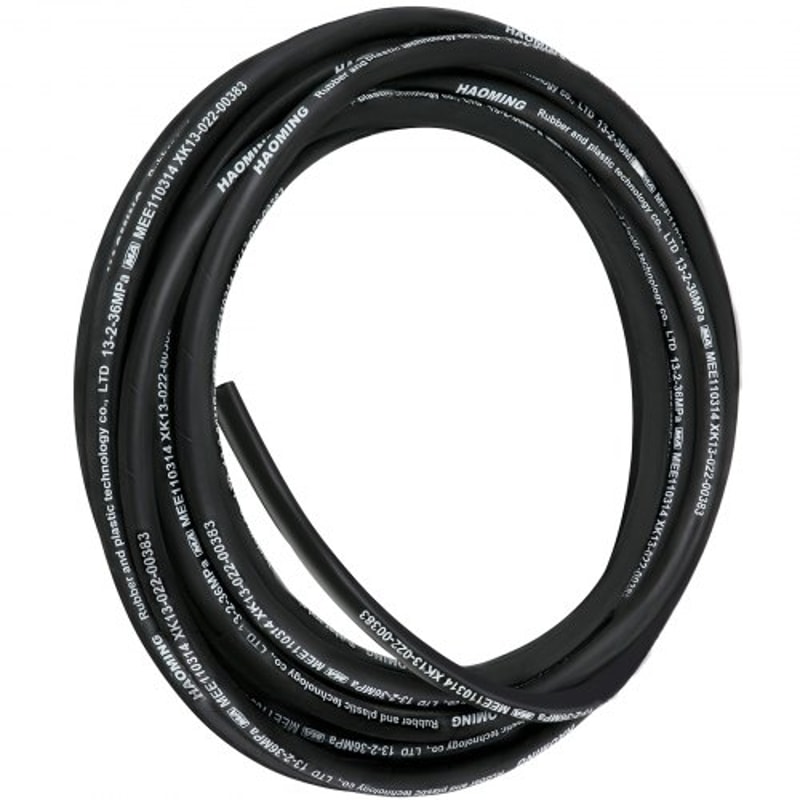 50ft Hydraulic Hose 12 ID 5000 PSI Flexible Oil Hose With 2 Steel Wire Braids Durable TemperatureRe 0