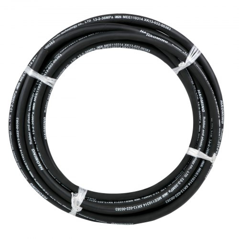50ft Hydraulic Hose 12 ID 5000 PSI Flexible Oil Hose With 2 Steel Wire Braids Durable TemperatureRe 9