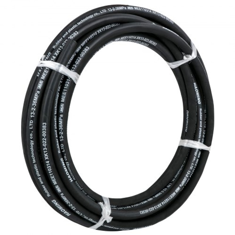 50ft Hydraulic Hose 12 ID 5000 PSI Flexible Oil Hose With 2 Steel Wire Braids Durable TemperatureRe 8