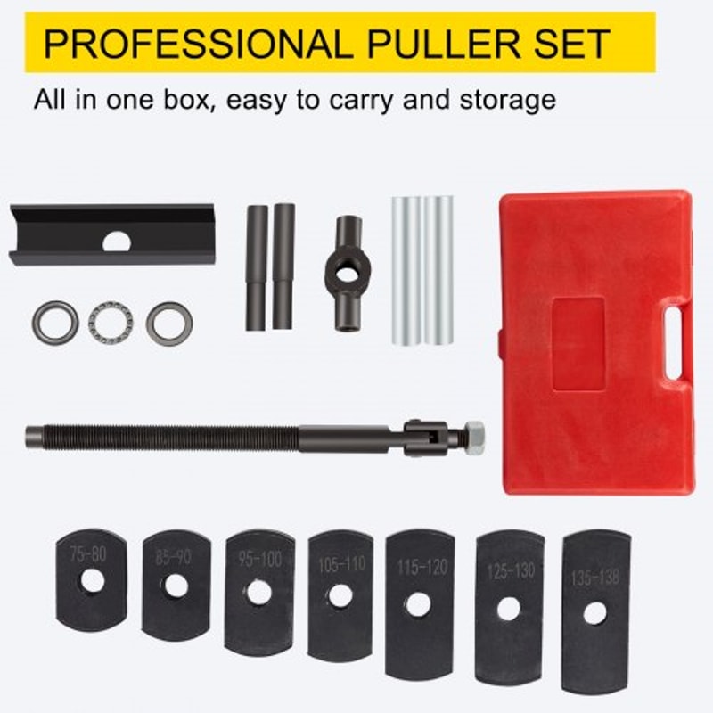Diesel Engines Liner Puller Tool, Heavy-Duty 75-138mm Universal Cylinder Liner Puller Set for Dry & Wet-Type Auto Repair