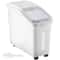 114 Gallon Capacity Shelf Ingredient Bin 280 Cup Flour Storage With Wheels Airtight Lid Scoop 1