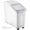 114 Gallon Capacity Shelf Ingredient Bin 280 Cup Flour Storage With Wheels Airtight Lid Scoop 1