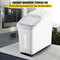 114 Gallon Capacity Shelf Ingredient Bin 280 Cup Flour Storage With Wheels Airtight Lid Scoop 2