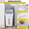 114 Gallon Capacity Shelf Ingredient Bin 280 Cup Flour Storage With Wheels Airtight Lid Scoop 5